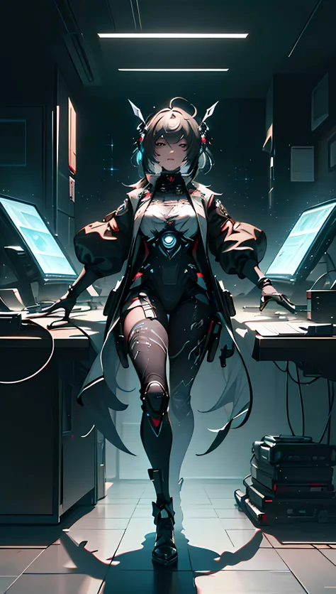 ((best quality)), ((masterpiece)), (detailed:1.4), 3d, an image of a beautiful cyberpunk female with thick voluminous hair,light...