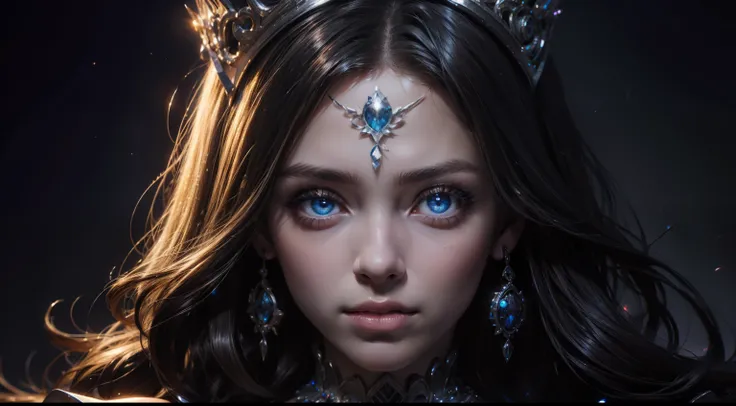 Portrait hyper realistic super detailed sexy face of princesse glowing eyes face portrait