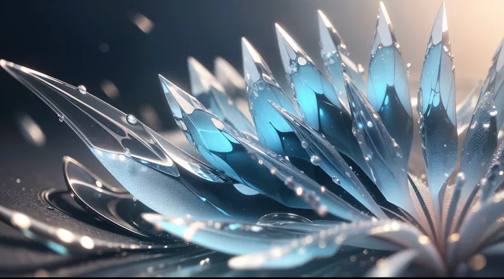 Water crystals that capture the beauty and complexity of nature、Ultra-Realism、Ultra-realistic、Ultra-fine details、Super delicate pattern、Photorealism Based Ultra Detail Widget 1.3, Ultra-detailed depiction、Ultra-clear and ultra-realistic like a photo、Cinema...