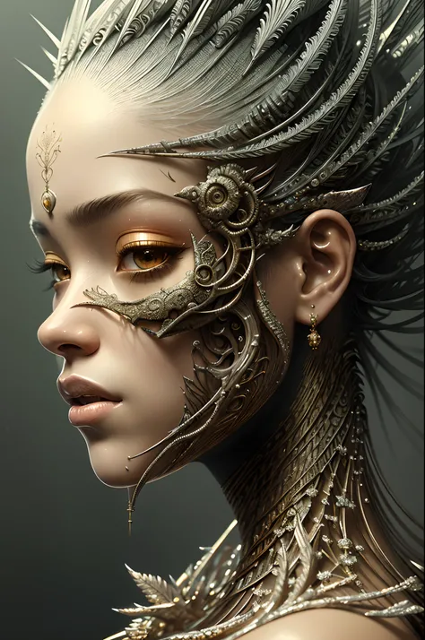 Portrait of a beautiful dark skin queen, heavenly, sexy fit body, insanely detailed and intricate realistic digital inspired by illustration by Yana Toboso, Ismail Inceoglu, Hayao Miyazaki, M.W. Kaluta and Yoshitaka Amano, a masterpiece, close-up, 32k reso...