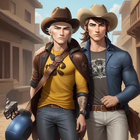 Revolver，cowboys，Cartoon avatar