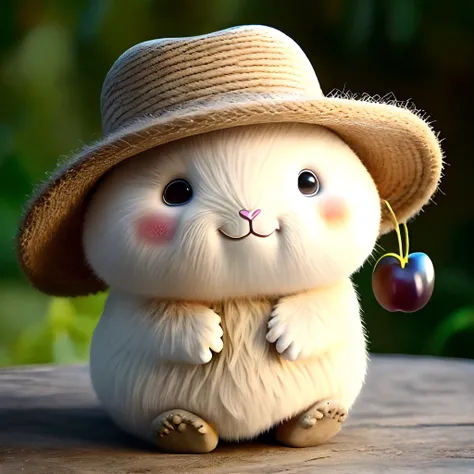 : 3。、capybara、hairy、Animals in clothes、grapes、koala、teak、apples、food、fruit、full body Esbian、a straw fedora hat、non-human、Bone-in meat、chestnut、Walnut