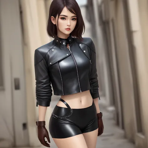 Pure leather clothing