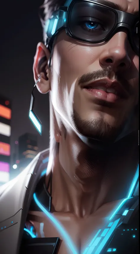 Change background cyber punk handsome boy, realistic face, 8k ultra realistic