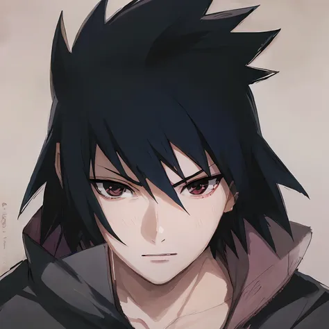 menino de anime com cabelo preto e olhos azuis usando uma jaqueta preta, sasuke uchiha, madara uchiha, itatchi uchiha, arte de a...