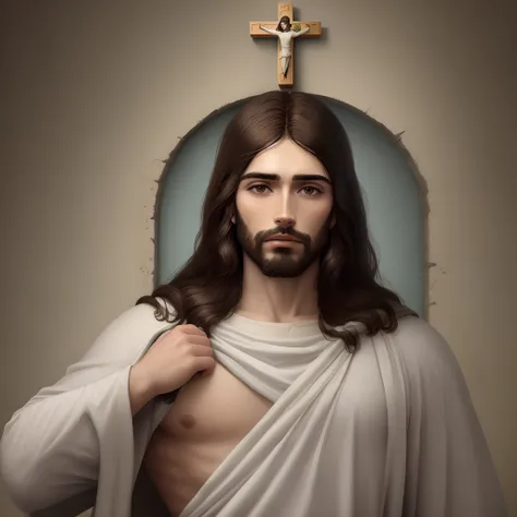 Jesus Cristo com coroa de espinhos