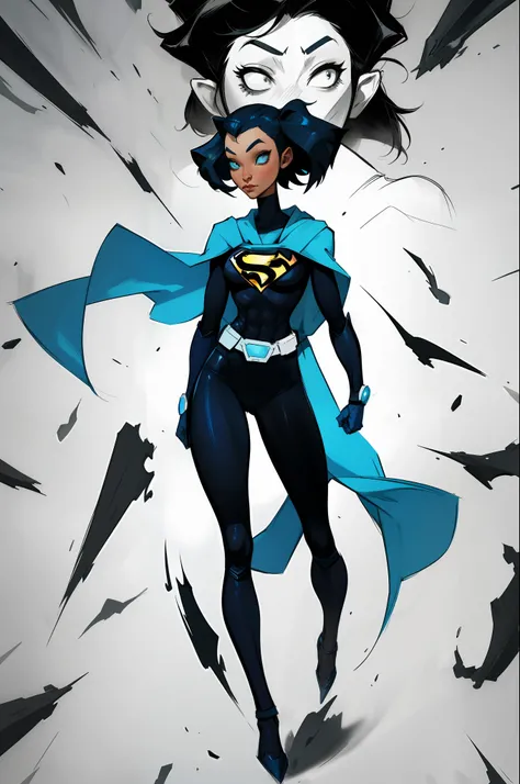 Draw an avatar inspired by a superhero or superheroine.