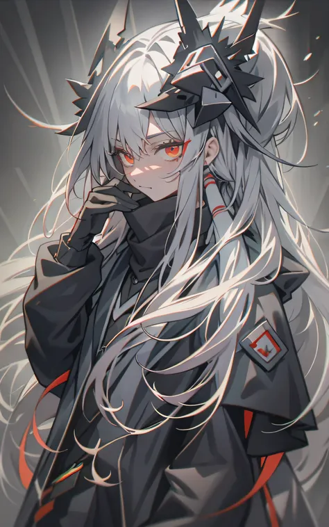 anime - a style photo of a woman with long white hair and a black hat, guviz, guviz-style artwork, from arknights, guweiz master...