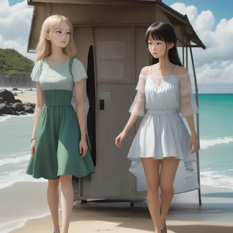 beachside，one-girl（Reality）（Tall and tall）（lovely and delicate）