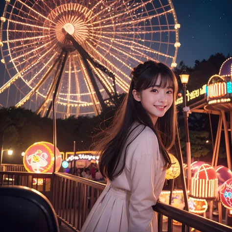 (8K、top-quality、超A high resolution、​masterpiece:1.2)、(Photorealsitic:1.4)、(detailed skins:1.3)、(bokeh dof)、女の子1人、(ulzzang-6500:1.0)、(style-keta: 0.8)、Portrait of cute petite teen at 15 years old、Beautiful Japan girl at 15 years old、Teen、(Detail Eye) 、a smi...