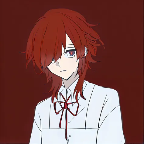 ((red hair,anime boy with white shirt bow tie)anime boy), also, ((yoshinari yoh)orange hair anime boy), akane owari danganronpa,...