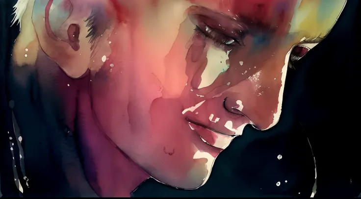 illustration、water color, Agnes Cecile、art, Rutger Hauer