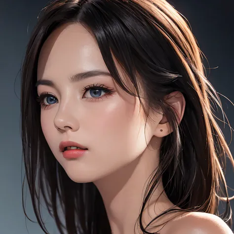 (8K, RAW Photos, of the highest quality, Masterpieces: 1.2), (Realistic, Photorealistic: 1.37), Highest Quality, Ultra High Resolution, light  leaks, Dynamic lighting, Slim and smooth skin, (Full body:1.3), (Soft Saturation: 1.6), (Fair skin: 1.2), (Glossy...