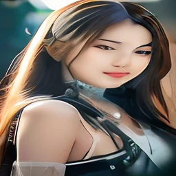 arafed asian woman with long hair and a choker, beautiful south korean woman, beautiful young korean woman, gorgeous young korean woman, portrait of female korean idol, 8k artgerm bokeh, captured on canon eos r 6, soft portrait shot 8 k, young adorable kor...