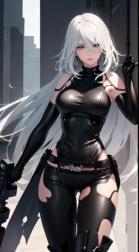 a2 is a slender and powerful female character。she is usually depicted as a young woman about 165 cm tall。she has short hair，the ...