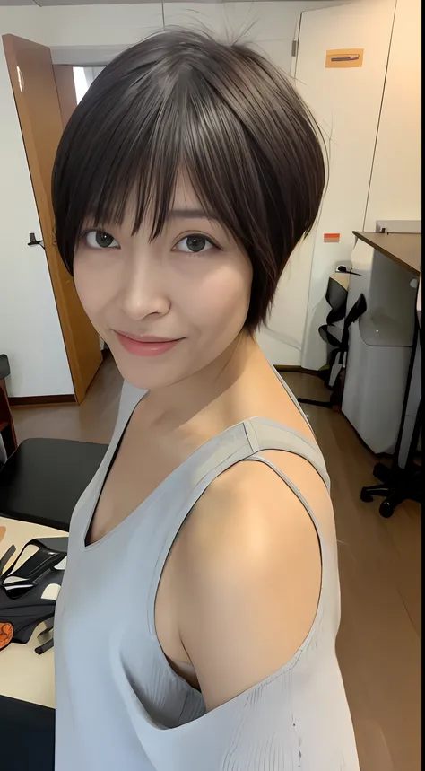 a pixie cut　Hachikirenbaka