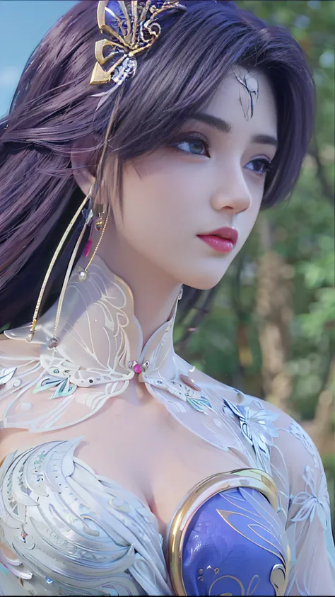 Close-up of a woman in a red dress and gold jewelry，Royal Sister，Superb beauty，a queen，Beautiful and elegant queen, portrait of a queen,  Xianxia, a beautiful fantasy empress, xianxia fantasy, Beautiful young wind spirit, inspired by Li Mei-shu, ((a beauti...