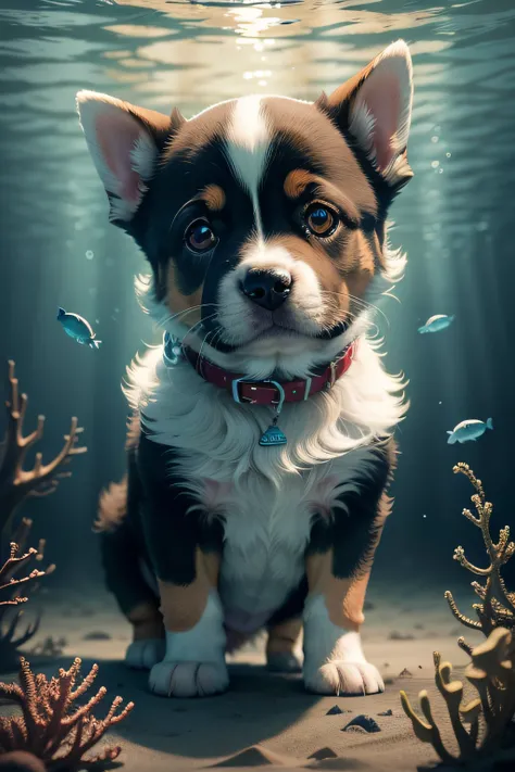 A puppy from the underwater world