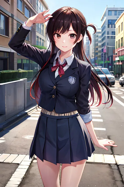 masterpiece, best quality, a high resolution,school uniform, school