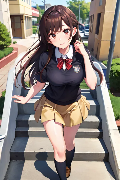 masterpiece, best quality, a high resolution,school uniform, school