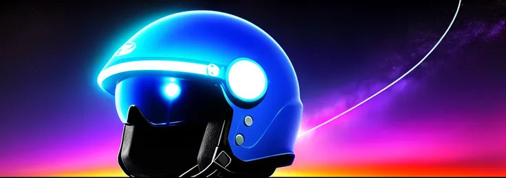 Photon blood vessels Black and blue armor Non-human Invisible Eye glow The helmet is linear in flow