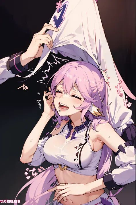 Best quality, Jibril, orgasm, drooling