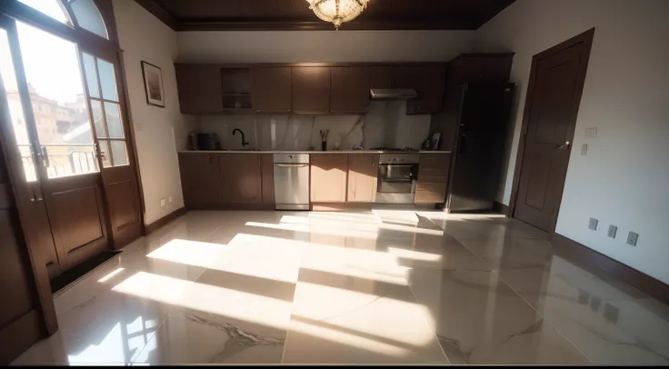 piso para casa de marmore e granito, comparison, ultrarealista, 4k, luzes