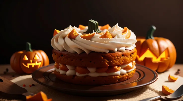 Pumpkin cake　Halloween　8k