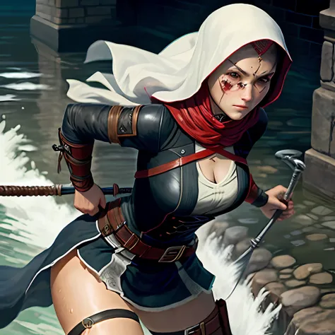 Female Assassin，binding，whip，Scarred，shy，Get wet，trial