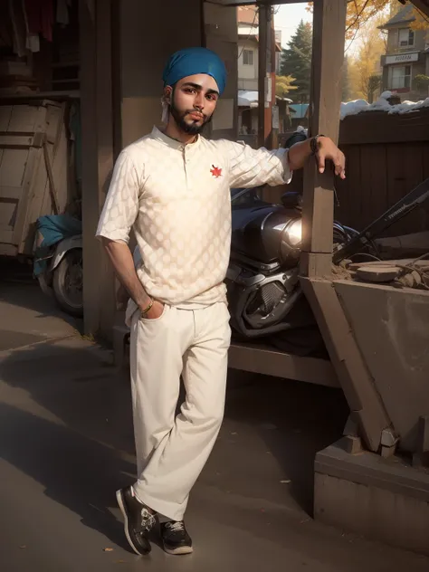 Change backgrounds in Canada sikh cute boy