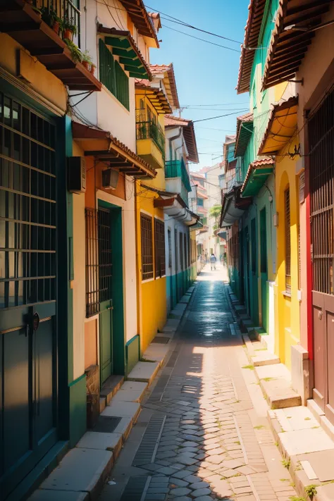 rua brasileira com referencia Rio de Janeiro.