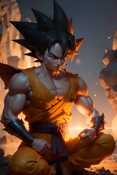 goku statue (obra-prima) (8k high resolution) (melhor qualidade) (Ultra Definition) (Ultra realista)(Foto RAW) (Foto realista) (bright illumination)