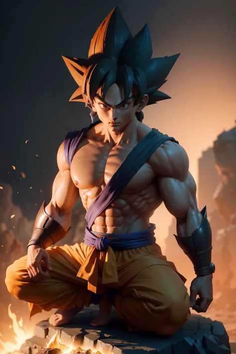 goku statue (obra-prima) (8k high resolution) (melhor qualidade) (Ultra Definition) (Ultra realista)(Foto RAW) (Foto realista) (bright illumination)