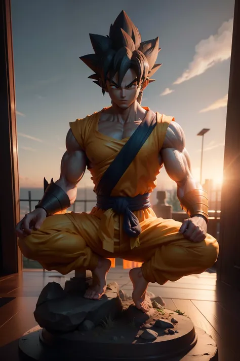 goku statue (obra-prima) (8k high resolution) (melhor qualidade) (Ultra Definition) (Ultra realista)(Foto RAW) (Foto realista) (bright illumination)