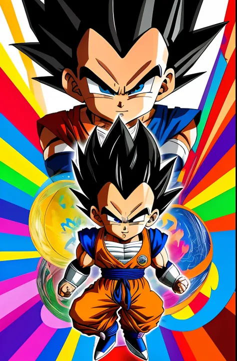 ( VEGETA DRAGON BALL),  Eduardo Kobra ,Romero Brito,The Filling Twins ,multidimensional geometric wall PORTRAIT, arte, Chibi,
Yang08k, lindo, Colouring,
Primary works, qualidade superior, melhor qualidade, Arte Oficial, Beautiful and Aesthetic, 64 mil),  E...