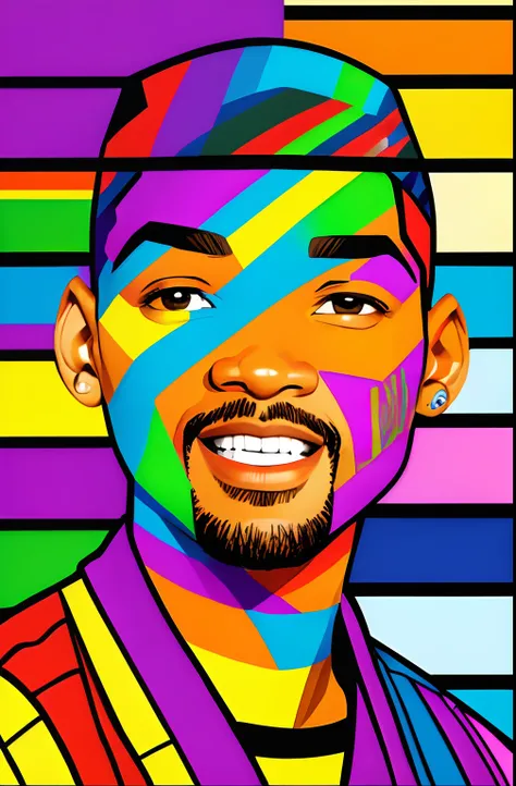 (Will Smith smile,  Eduardo Kobra ,Romero Brito,The Filling Twins ,multidimensional geometric wall PORTRAIT, arte, Chibi,
Yang08k, lindo, Colouring,
Primary works, qualidade superior, melhor qualidade, Arte Oficial, Beautiful and Aesthetic, 512 mil