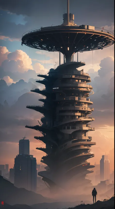 Collapsed megastructures,city ruins,moss,Plant growth is rampant,Flowers,Root,(Giant twisted fractal structure steel structure building,Some rusty retro futuristic:1.2),Futuristic glass building,Smart city infrastructure,Complex multi-storey complex,rusted...