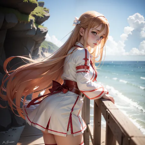 Asuna by the sea