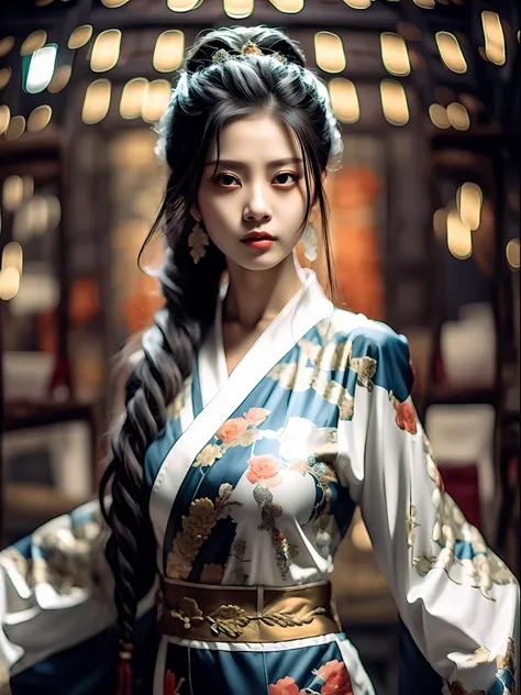 best quality, masterpiece, highres, wuxia 1girl, china dress, super Beautiful face, super beautiful eye, super beautiful hair