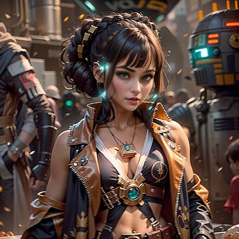 Suncraft Goddess Artificier Hammer Forge Haas Sundrop Scene "StarWars" plein air:2 Sahara Desert "fleet" Tatooine backlight Xwing R2D2 "heavy metal" Devastating Will O the Wisp:1.5 Luminescence War Cyberpunk Battle Mandalorian Mature Women "by Luis Royo" D...