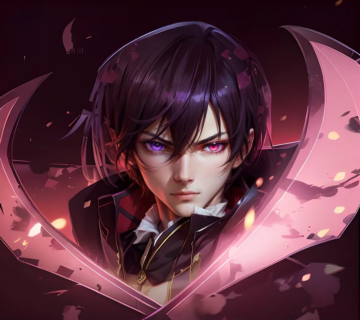 Lelouch Vibritannia　　male people　Right eye red　Left eye purple