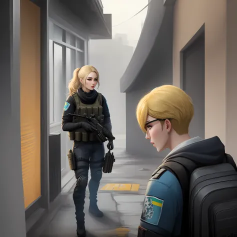 Rainbow six siege agent ash but blonde