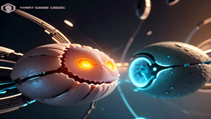 Inside the human body，An army of soft fluff，Army of cancer cells，Army of immune cells，Two groups of cells with faces and eyes are fighting fiercely, Cancer science game illustration，3 d epic illustrations, 3d render digital art, 4k highly detailed digital ...