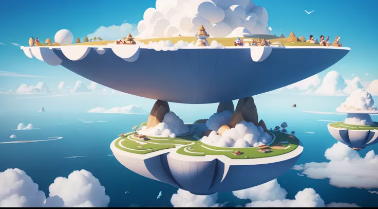 Floating Island Adventure:
Soar above the clouds to a floating island, where wonder and beauty abound.