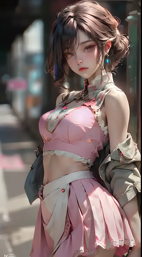 (best quality), ((masterpiece), (detail: 1.4), 3d, a beautiful cyberpunk woman, hdr (high dynamic range), ray tracing, nvidia rt...