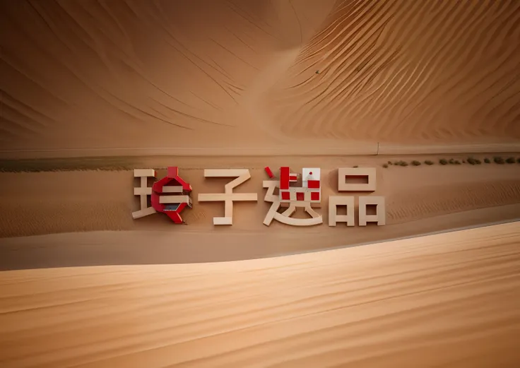 View from above, thin red wooden strips on the sandy ground