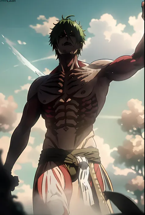 Imagining "Giant Zoro" in the world of "Attack on Titan" paints a vivid picture of an imposing and relentless warrior. Enlarged to Titan proportions, Zoros recognizable green hair and three swords would remain his distinguishing features. His muscular phys...