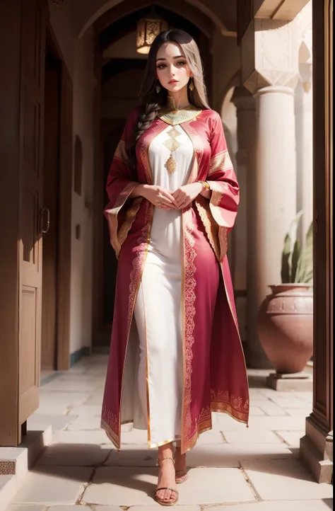 Moroccan caftan outfit cover whole body