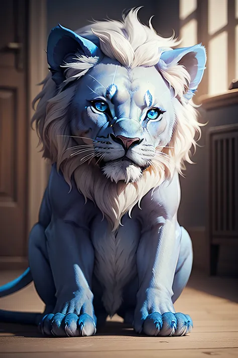 little blue lion