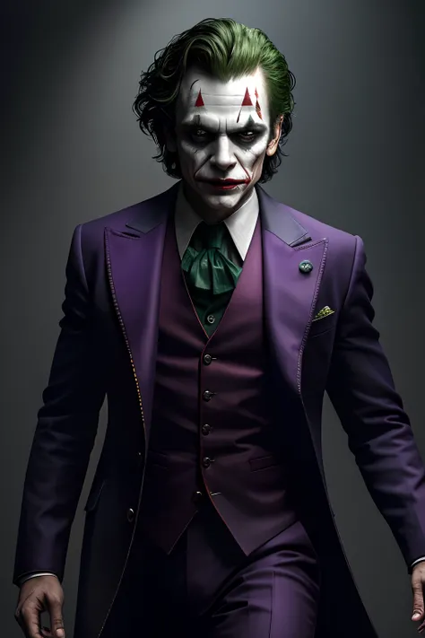 "(8k RAW photo, best quality, masterpiece:1.2) ultra-detailed, official art, photo-realistic:1.37, upper body shot, Nawazuddin Siddique as DC Joker, film grain, dynamic action pose".